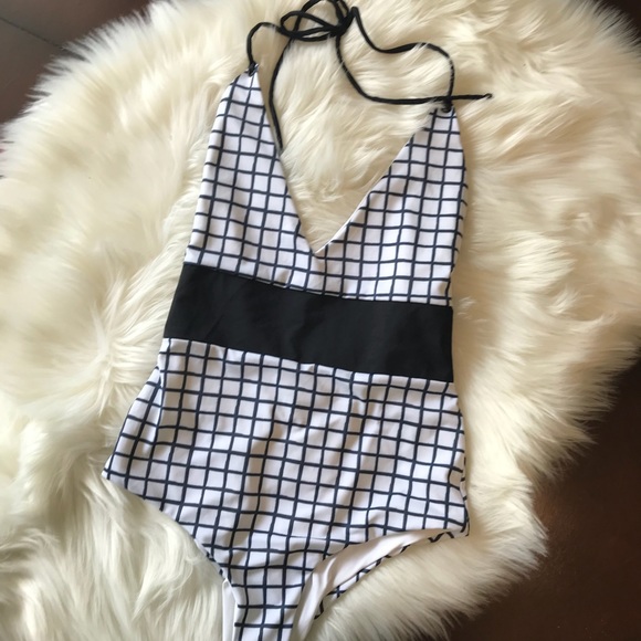Tavik Grid One Piece Swimwear Size Small - Picture 2 of 6